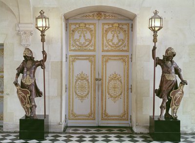 Doors to the Vestibule Opposite the Staircase by French School